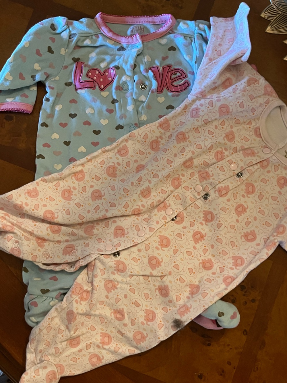 Babyworks & Child of Mine Baby Girl Sleeper Bundle 0–3 Months